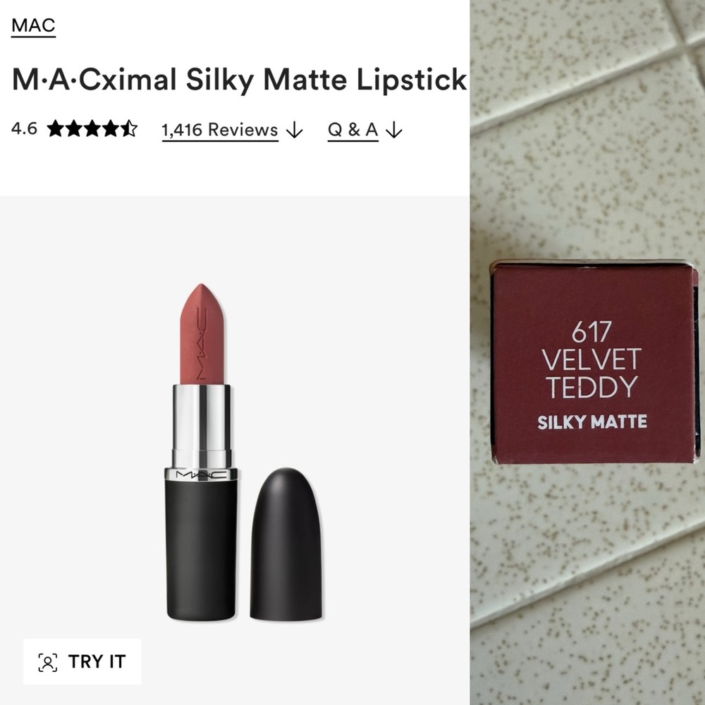 MAC Cosmetics Velvet Teddy Silky Matte Lipstick